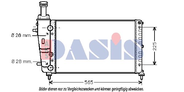 AKS DASIS Jäähdytin,moottorin jäähdytys 300070N